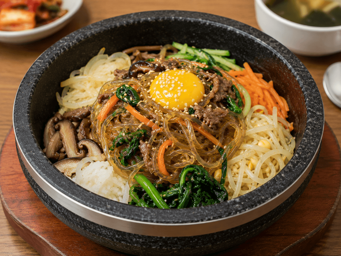 잡채돌판비빔밥